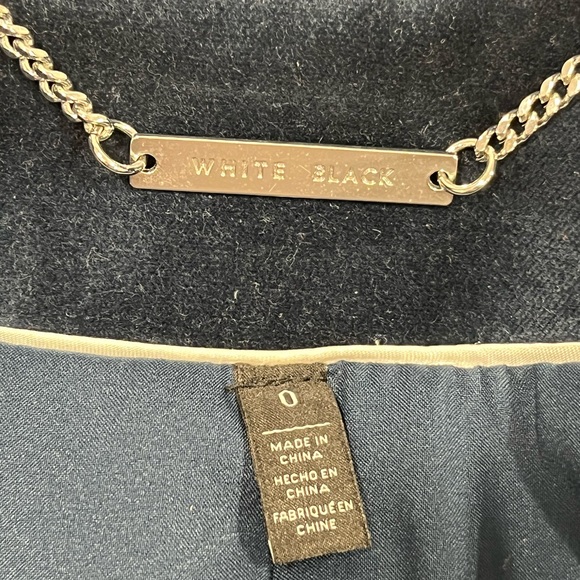 White House Black Market Navy Velvet Blazer - Picture 10 of 13